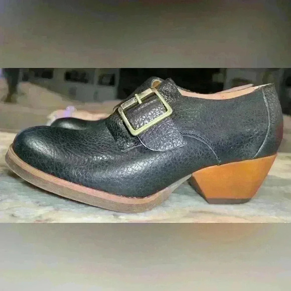 Women’s KORKS Kork-Ease Little Leather Monk Strap Black Booties size 6M. - Picture 4 of 7